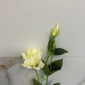Eustoma D1 56 cm Kremowy – sztuczny kwiat dekoracyjny (1 szt.)