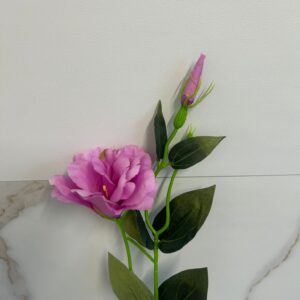 Eustoma D1 56 cm Różowy – sztuczny kwiat dekoracyjny (1 szt.)