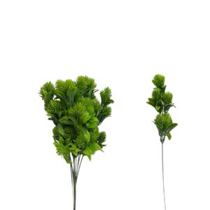 Gałązka ozdobna na piku ala oset  jasny zielony 32 cm – 6 szt.