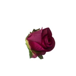 Róża w pąku v2 – 8 cm   kolor amarantowy (12 szt.)