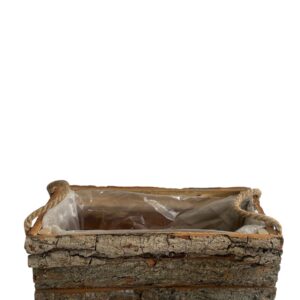 Osłonka Drewniana  z kory – rozmiar M  - 32 × 13× 12,5 cm (1 szt.)