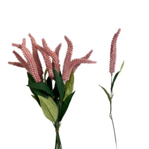 Gałązka Dekoracyjna Wrzosowa jasno- różowa 57 cm - 6 szt.