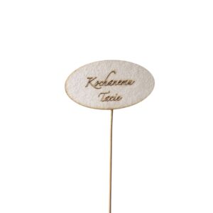 Topper Kochanemu Tacie owalny 8,8 × 4,9 cm - 1 szt.