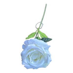 Róża Welurowa Luxor  50 cm  Q- 9 cm biała
