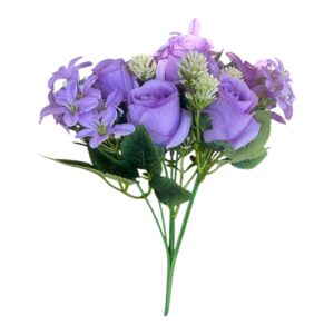Bukiecik  Rosalie Różyczka z dodatkami 33 cm   fioletowy 1 szt.
