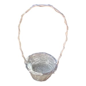 Koszyk wiklinowy biały 41 × 19 × 11 cm - 1 szt.