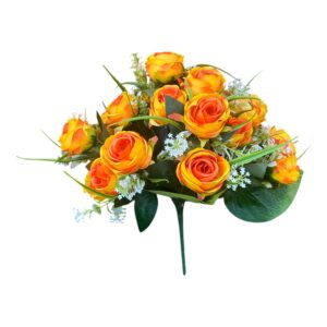 Bukiet Róż – 18 Różyczek  pomarańczowy Długość 40 cm