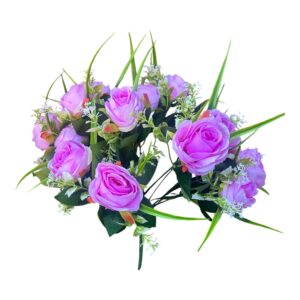 Bukiet Róż – 18 Różyczek  różowy Długość 40 cm