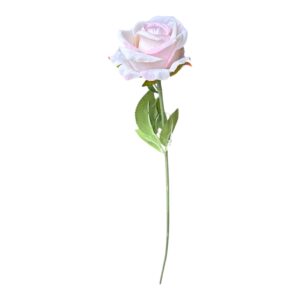Róża welurowa jasno różowa–  50 cm, kwiat 7 cm- 1 szt.