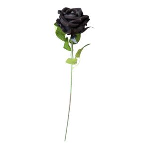 Róża welurowa  czarna –  50 cm, kwiat 7 cm- 1 szt.