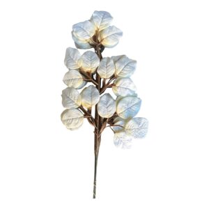 Liść Róży Premium Autumn Biała śmietanka– 57 cm - 12 szt.
