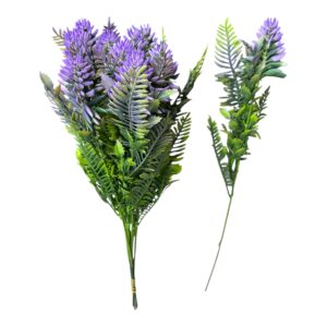 Gałązka Ozdobna Evergreen fiolet 43 cm 12 szt.