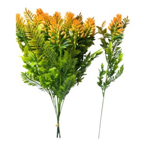 Gałązka Ozdobna Evergreen pomarańcz 43 cm 12 szt.