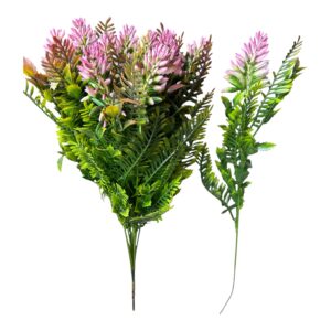 Gałązka Ozdobna Evergreen fuksja 43 cm 12 szt.
