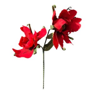 Magnolia piankowa GWIAŹDZISTA wys. 75 cm (2 kwiaty 32-34 cm) czerwona - 1 szt.