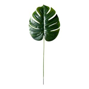 Liść Monstera gumowana 64 cm (liść 20x23 cm) – 12 szt.