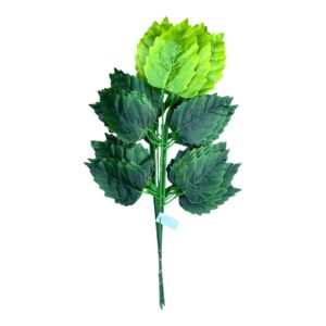 Liść brzozy 57 cm – kolor nr 3 (ciemna zieleń z limonką) | 12 szt.