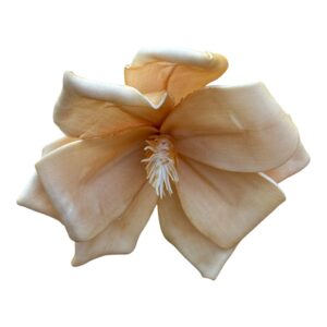 Magnolia piankowa S 17 cm beżowo-złota - 1 szt.