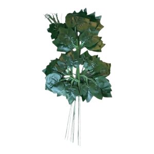 Winogrono silikonowe liść ciemna zieleń  60 cm – 12 szt.