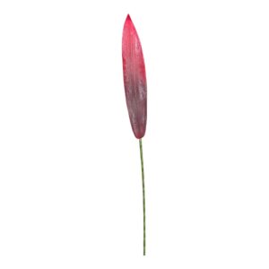 Liść piankowy  Podłużny  CZERWONY wys. 93 cm (liść 43x7,5cm) - 1 szt.