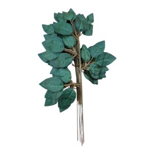 Liść róży Q333  zielony  47 cm - 12 szt.
