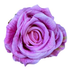 Róża 3D  wyrobowa  9 cm  różowa - 12 szt.