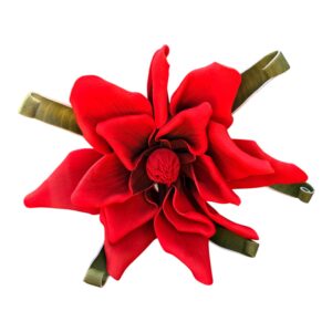 MAGNOLIA piankowa czerwona wys. 30 cm (kwiat 30x8 cm) - 1 szt.