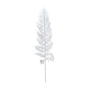 Paprotka flokowana 58 cm beżowa - 1 szt.